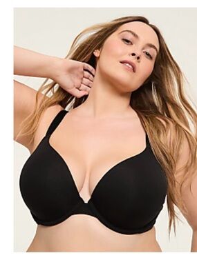 Lane Bryant Bra Cotton Boost Plunge Bra- Women's Intimates